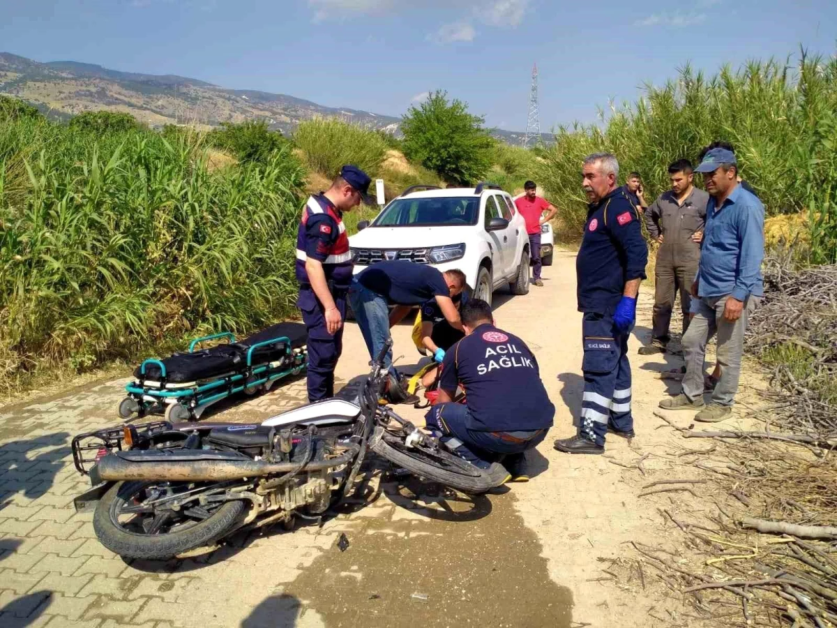 Aydın'da su tankeri ile motosiklet çarpıştı, sürücü yaralandı
