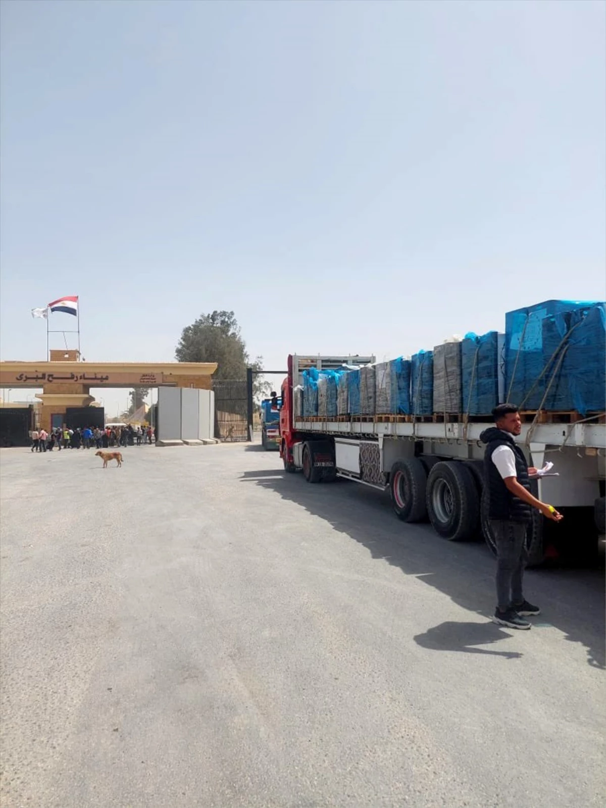 Libya'dan gönderilen yardım malzemeleri Gazze'ye ulaştı